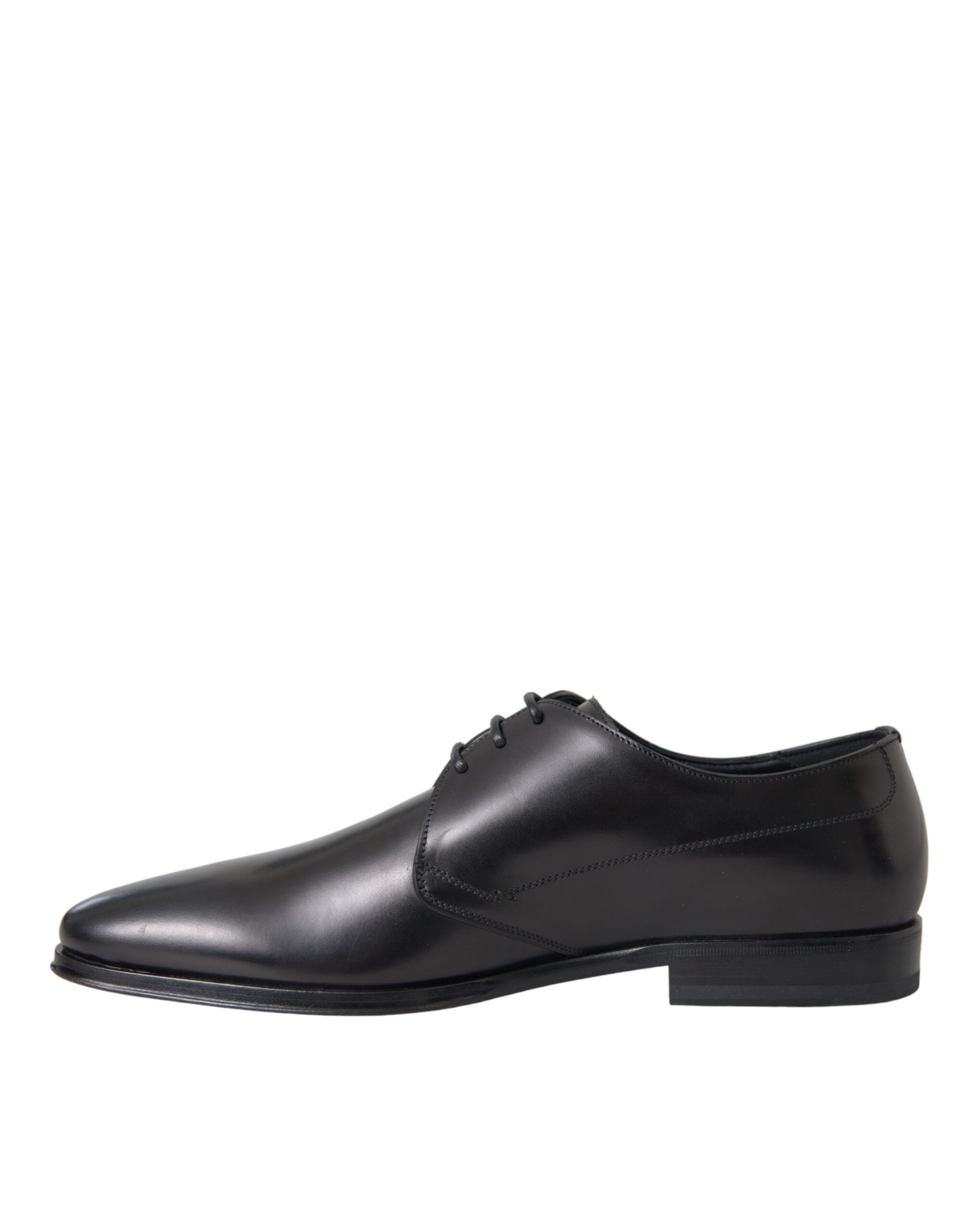 Dolce & Gabbana Black Leather Derby Formal Dress Men Shoes -   -  Dolce & Gabbana.