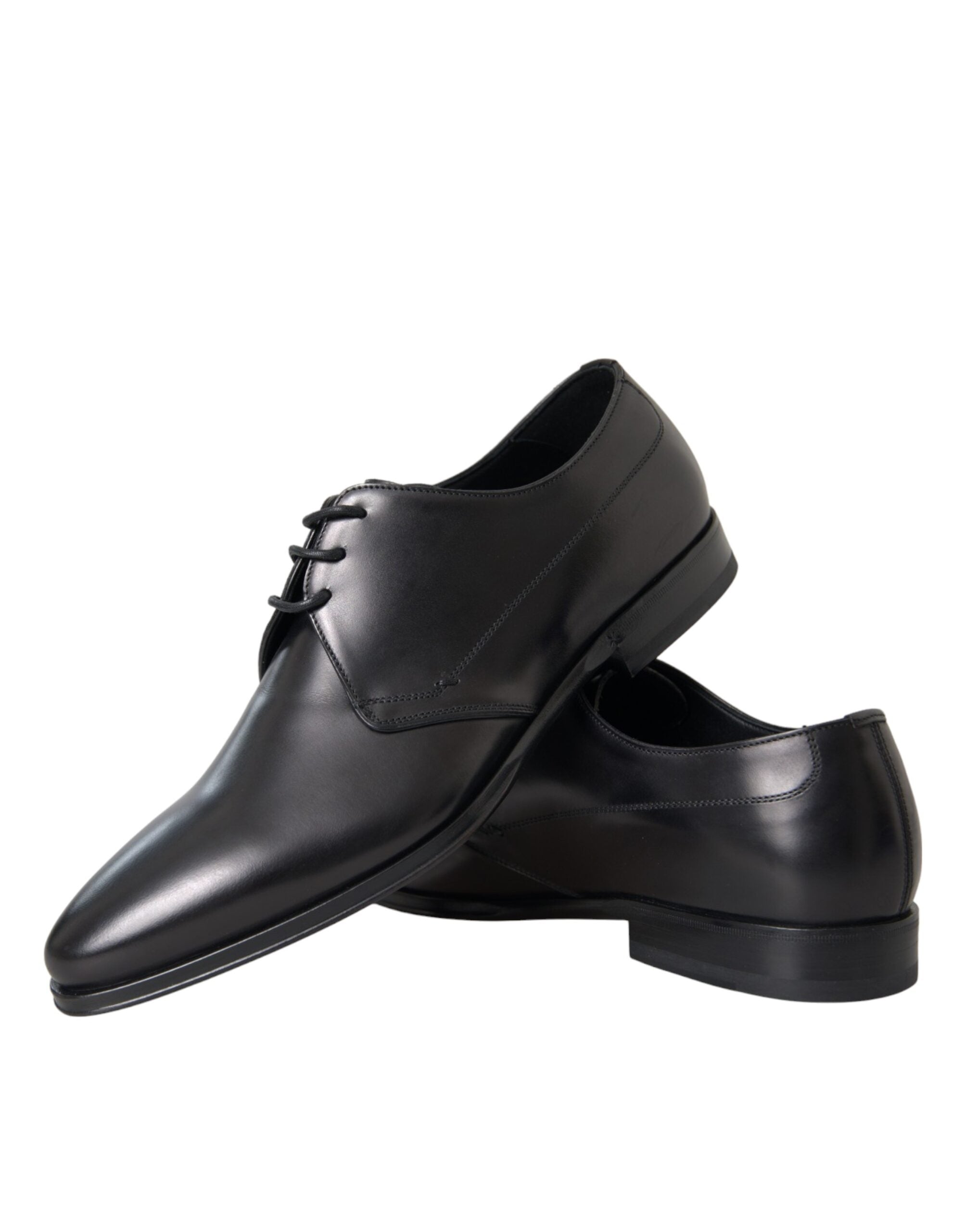 Dolce & Gabbana Black Leather Derby Formal Dress Men Shoes -   -  Dolce & Gabbana.