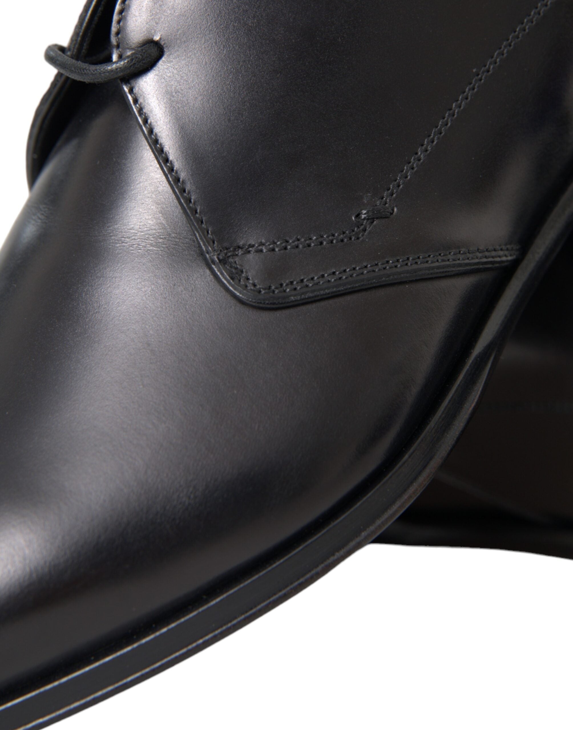 Dolce & Gabbana Black Leather Derby Formal Dress Men Shoes -   -  Dolce & Gabbana.