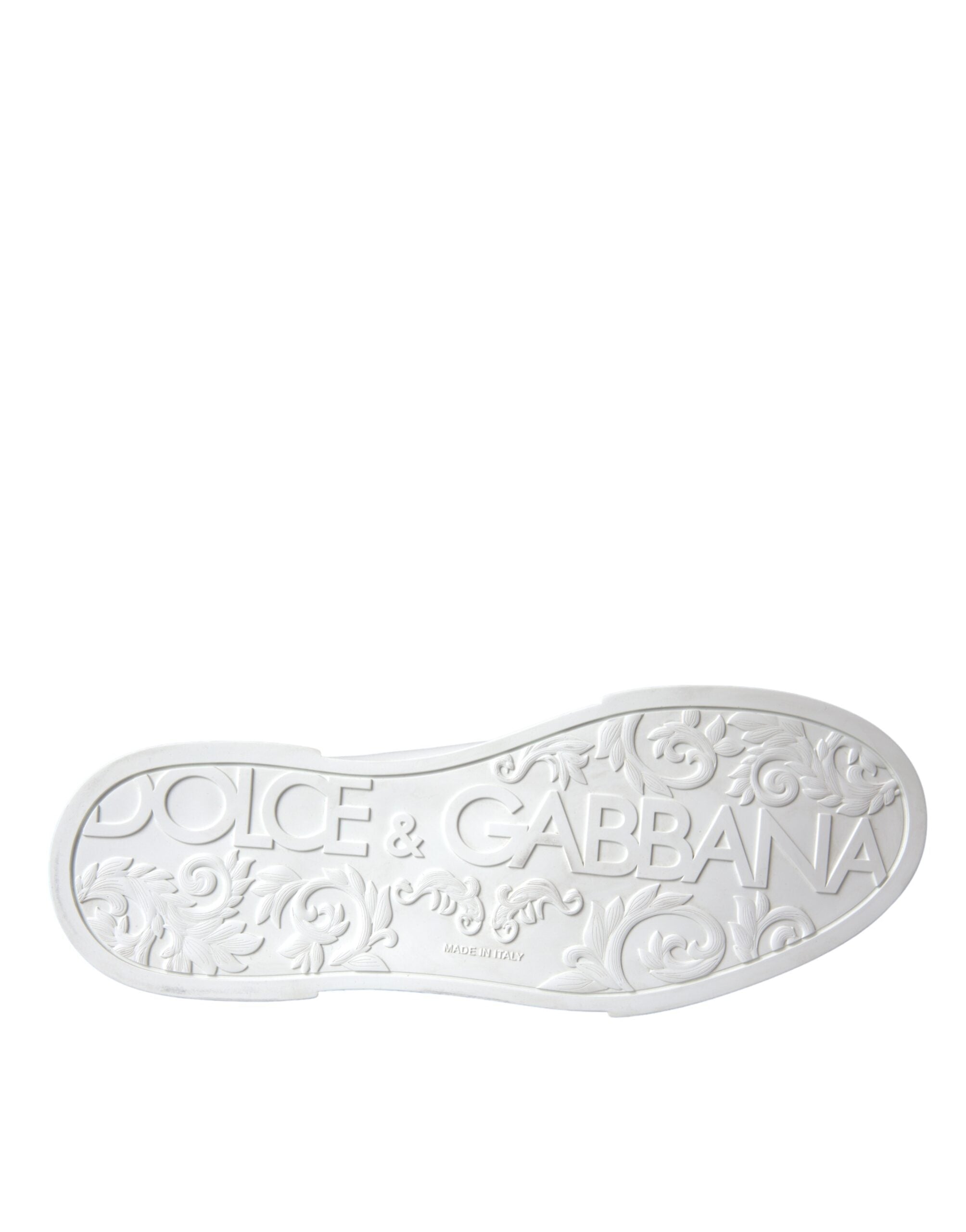 Dolce & Gabbana White Leather DG Logo Casual Low Top Sneakers Shoes -   -  Dolce & Gabbana.