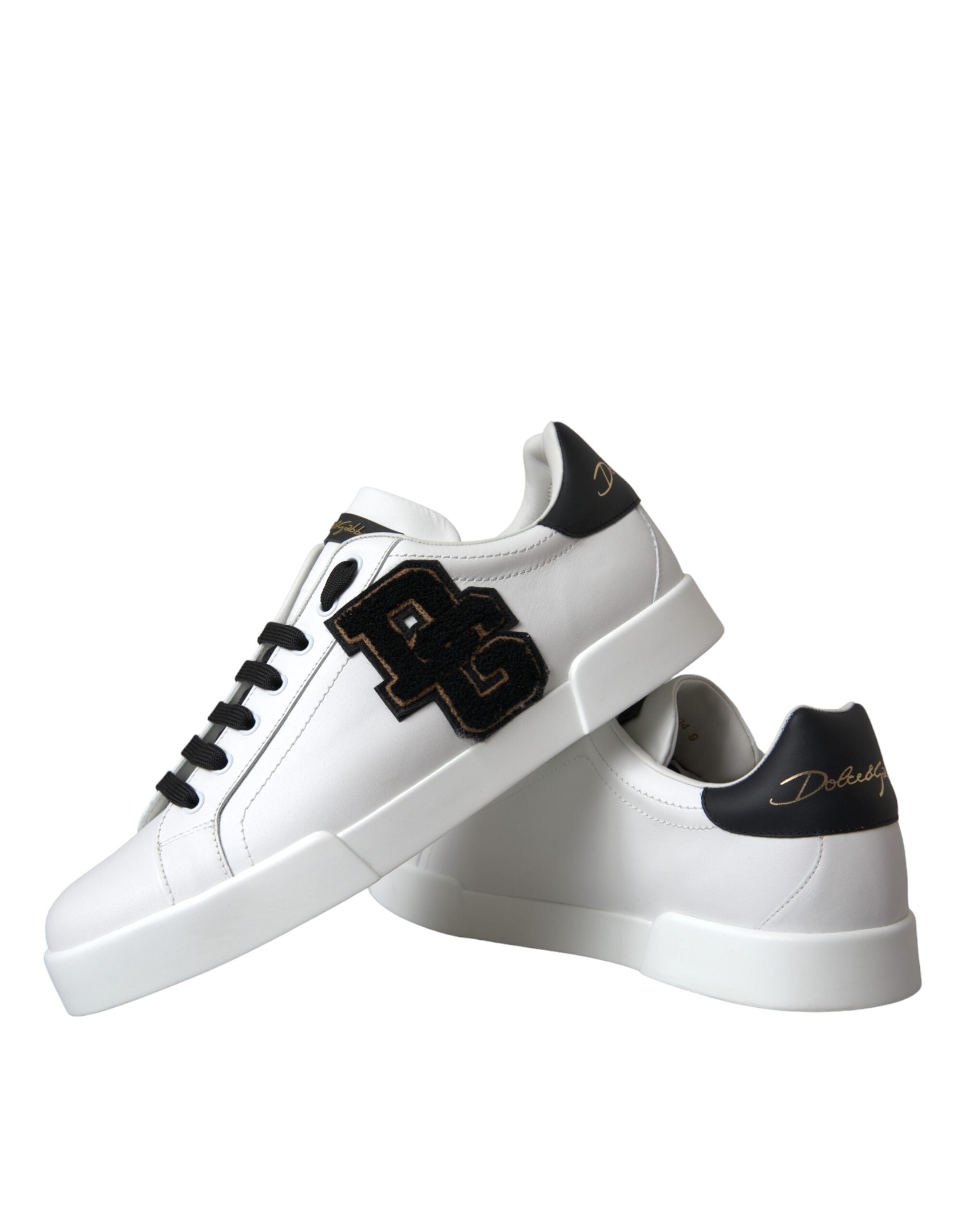 Dolce & Gabbana White Leather DG Logo Casual Low Top Sneakers Shoes -   -  Dolce & Gabbana.