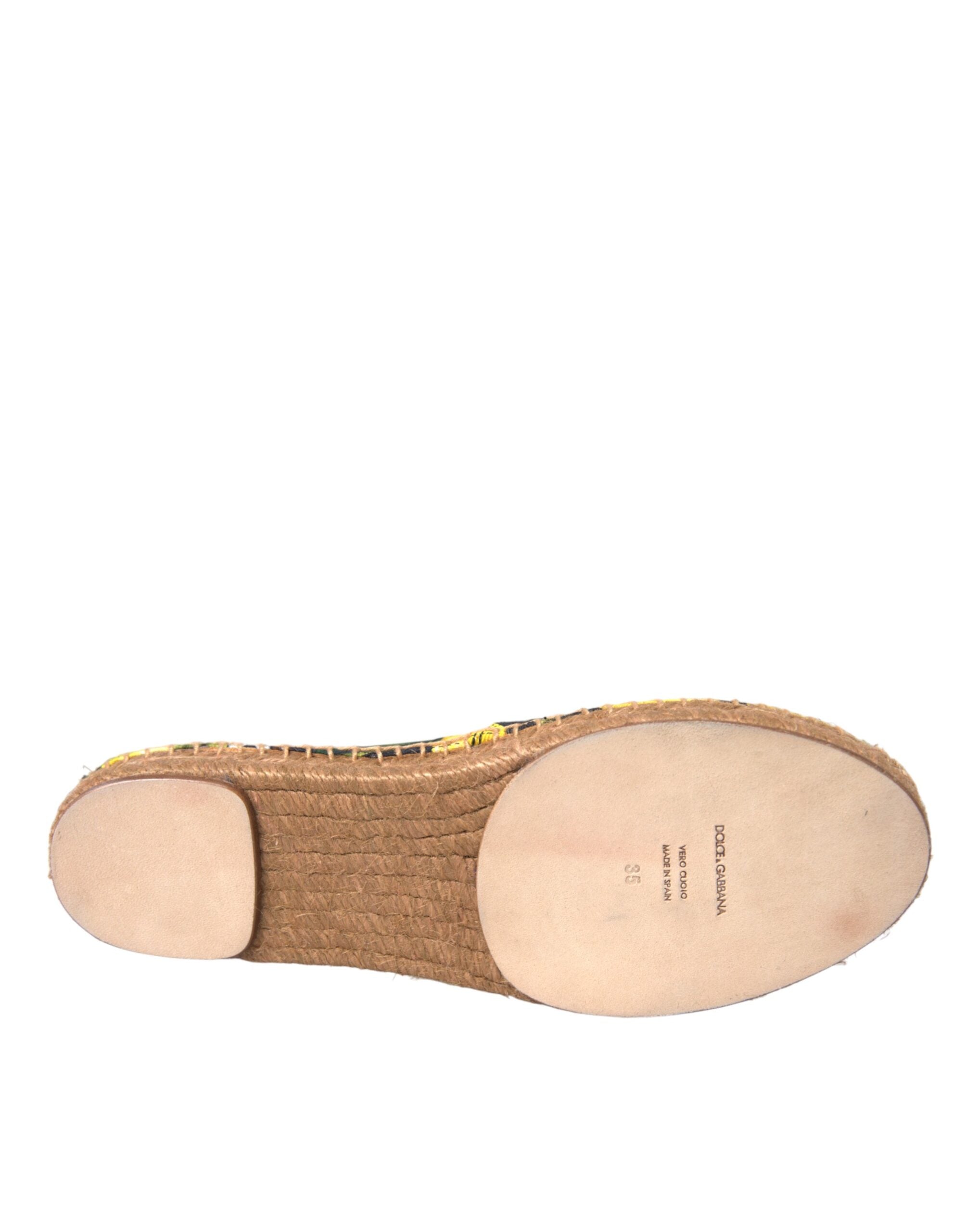 Dolce & Gabbana Multicolor Lemon Slip On Espadrilles Shoes -   -  Dolce & Gabbana.