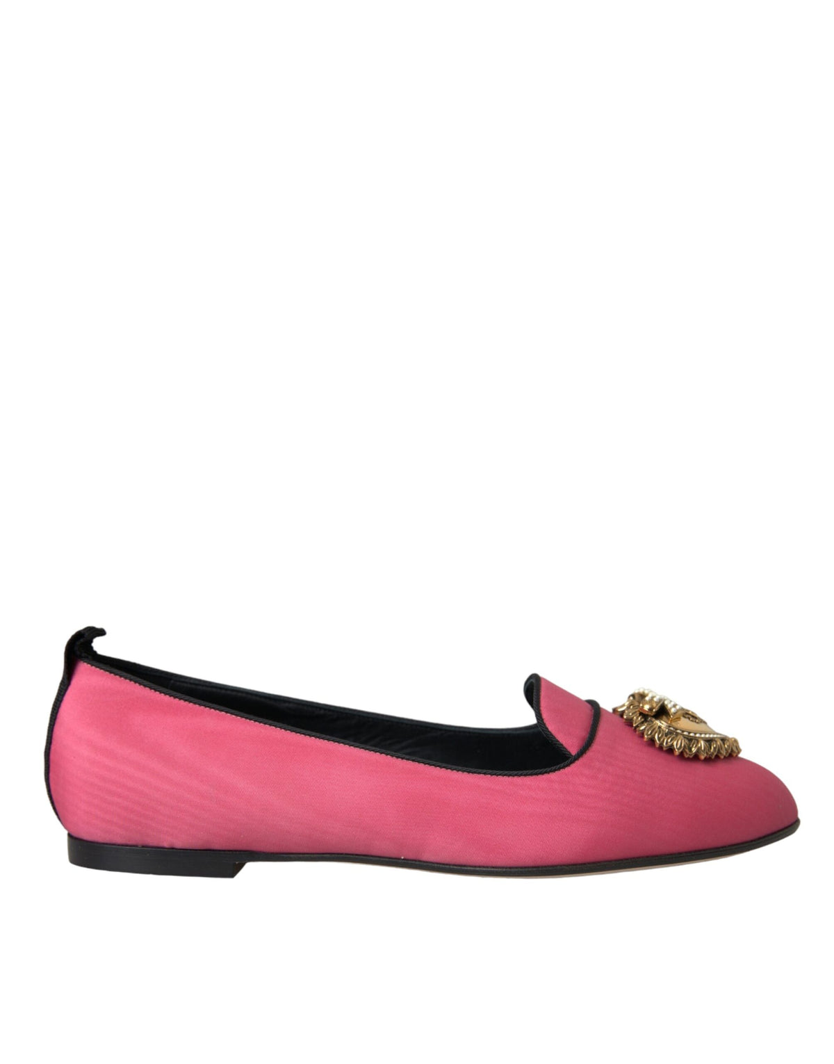 Dolce & Gabbana Pink Velvet Slip On Loafers Flats Shoes -   -  Dolce & Gabbana.