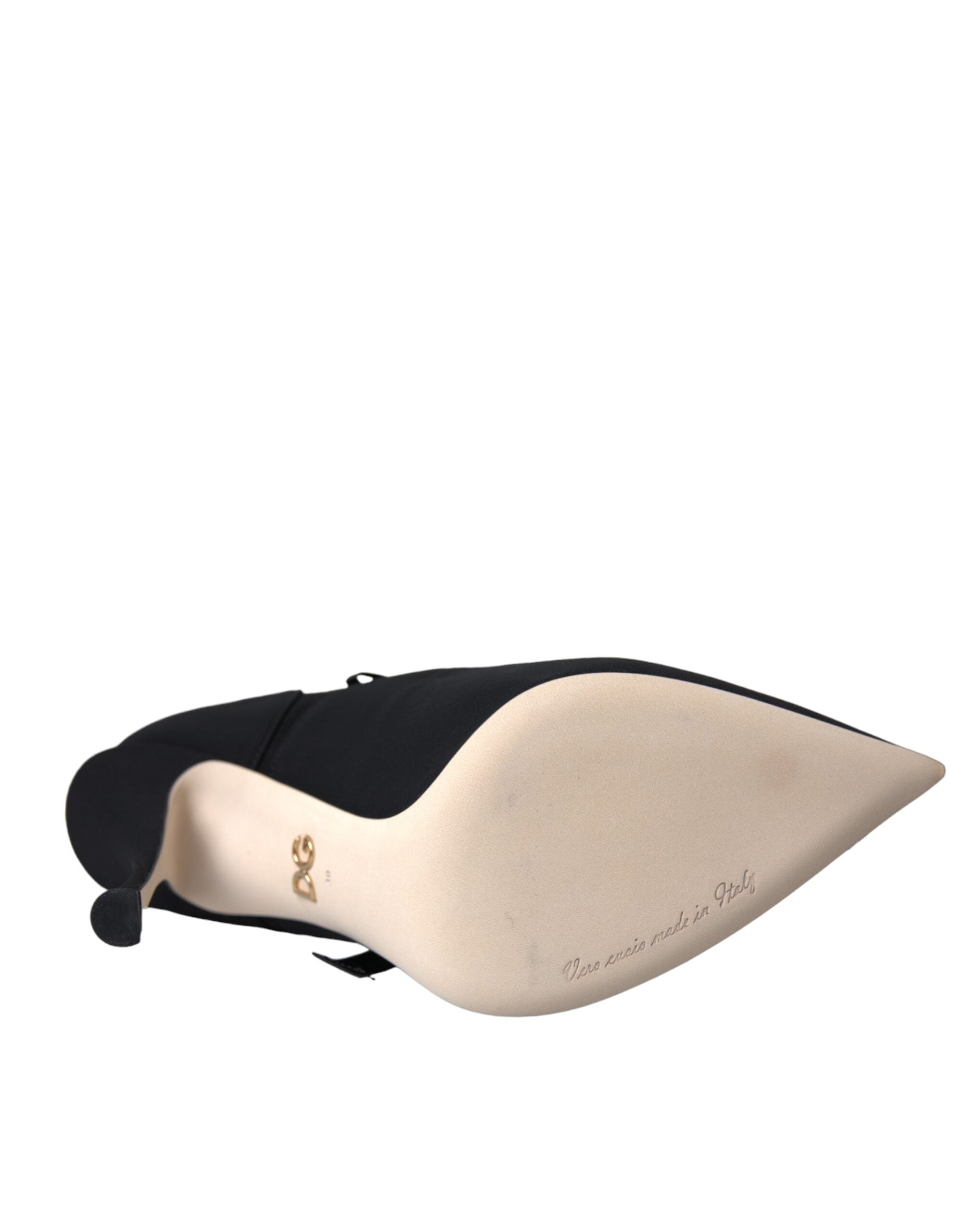 Dolce & Gabbana Black Stiletto Heels Mid Calf Boots Shoes -   -  Dolce & Gabbana.