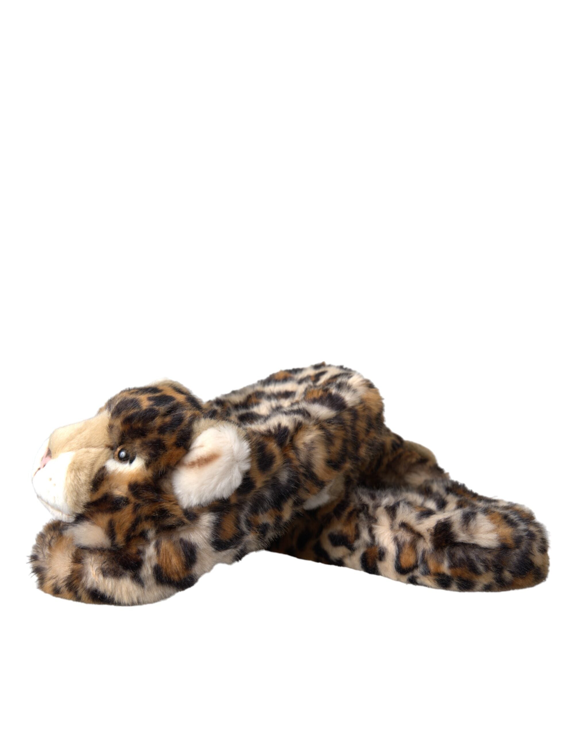 Dolce & Gabbana Brown Tiger Slippers Flats Sandals Shoes -   -  Dolce & Gabbana.