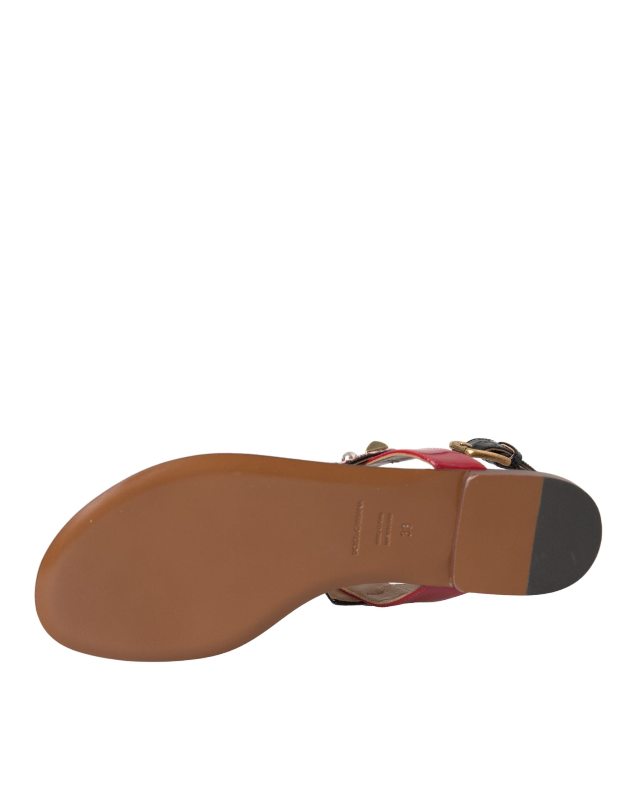 Dolce & Gabbana Multicolor Crystal Sandals Flip Flops Shoes -   -  Dolce & Gabbana.