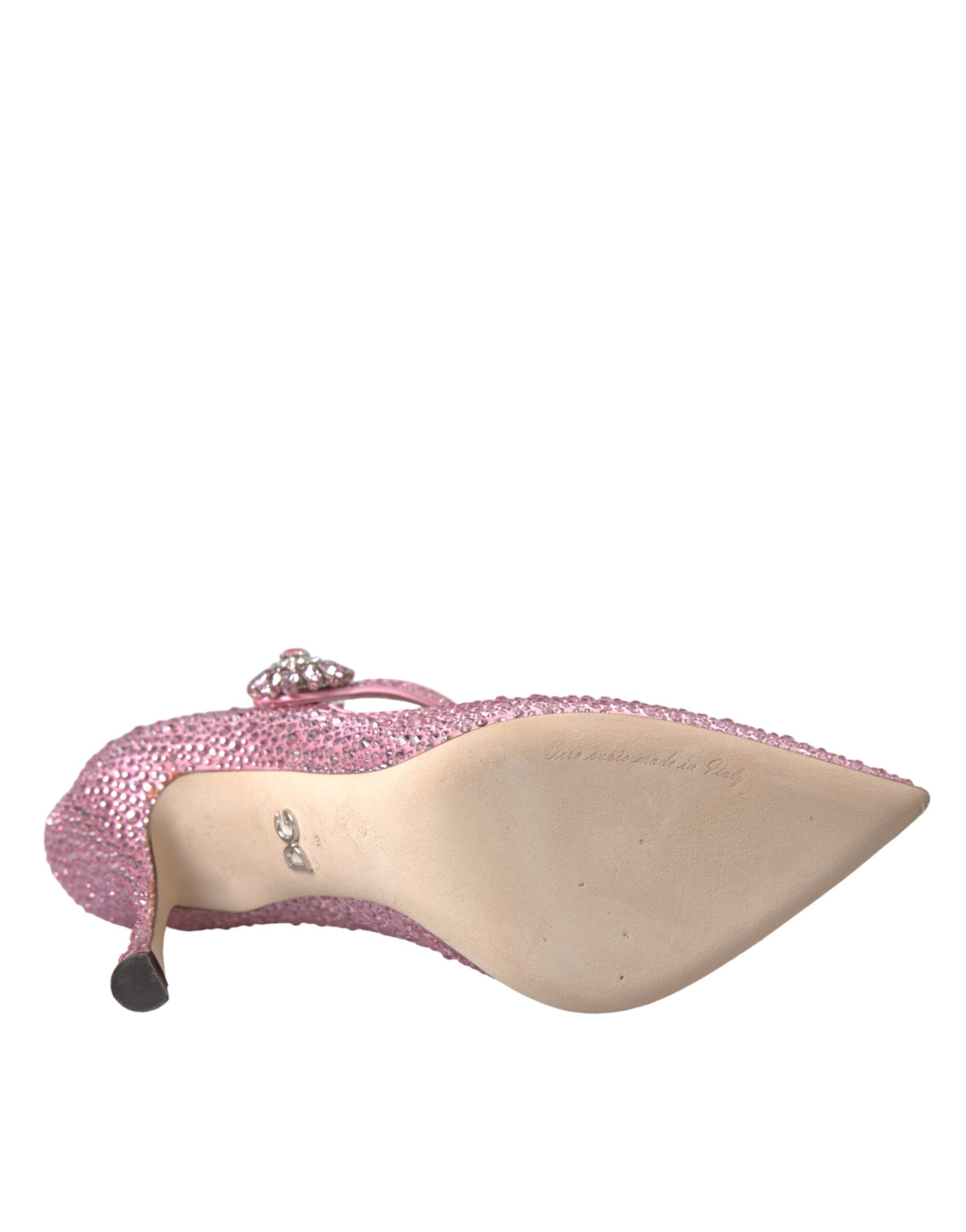 Dolce & Gabbana Pink Strass Crystal Heels Pumps Shoes -   -  Dolce & Gabbana.