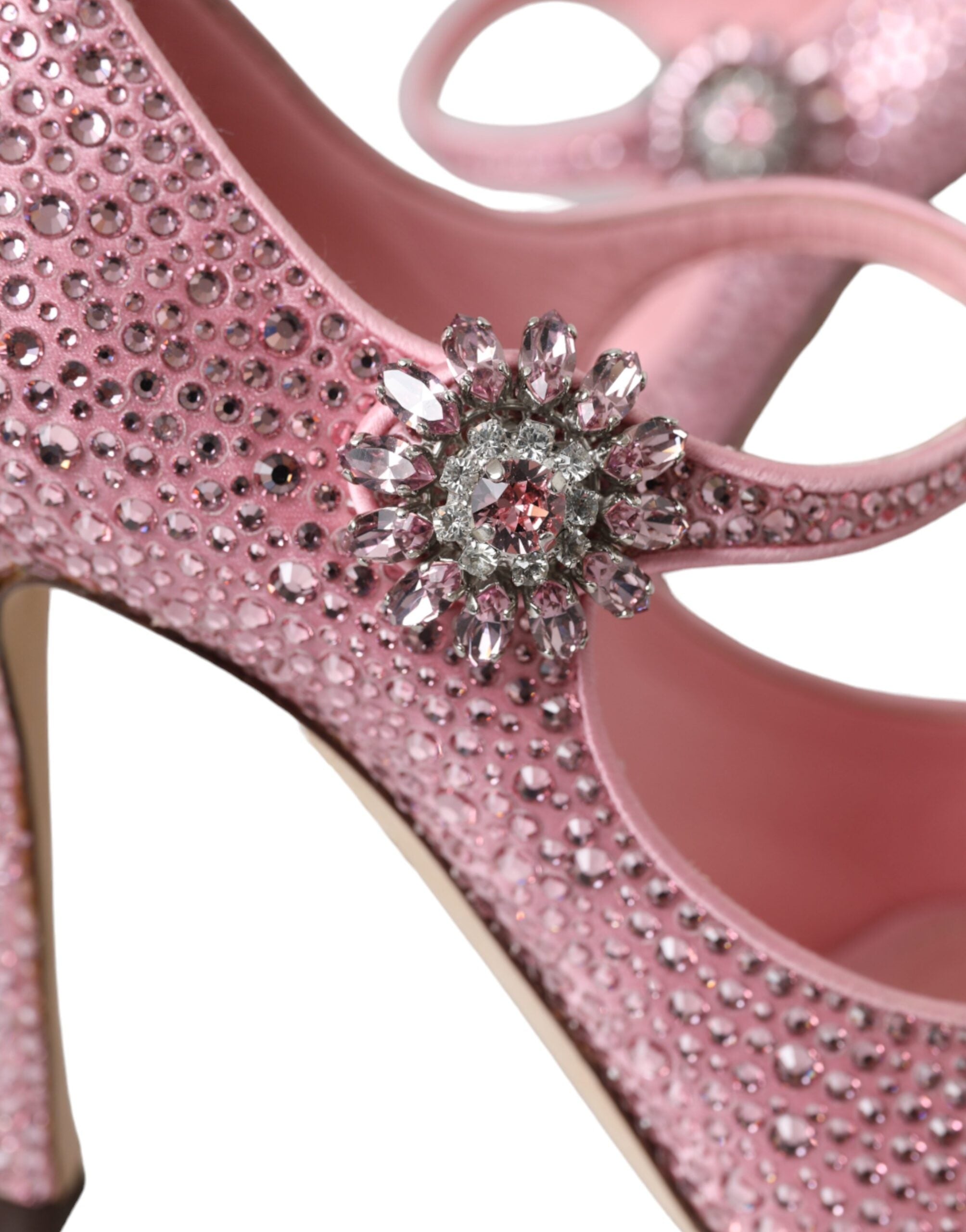 Dolce & Gabbana Pink Strass Crystal Heels Pumps Shoes -   -  Dolce & Gabbana.