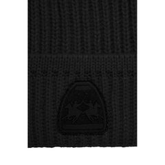 La Martina Black Acrylic Men Beanie -   -  La Martina.