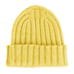 Made in Italy Yellow Cashmere Hats & Cap -   -  Made in Italy.