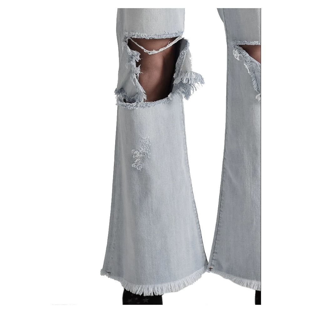 One Teaspoon Blue Cotton Women's Flared Jean -   -  One Teaspoon.
