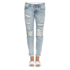 One Teaspoon Washed Blue Cotton Women's Jeans -   -  One Teaspoon.