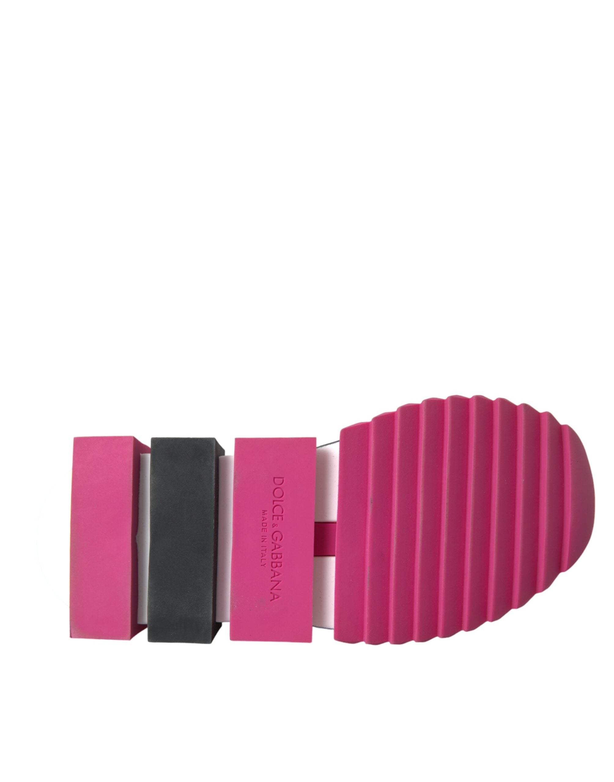 Dolce & Gabbana Pink Sorrento Crystals Sneakers Shoes -   -  Dolce & Gabbana.