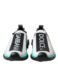Dolce & Gabbana Black White Blue Slip On Sorrento Sneakers Shoes -   -  Dolce & Gabbana.