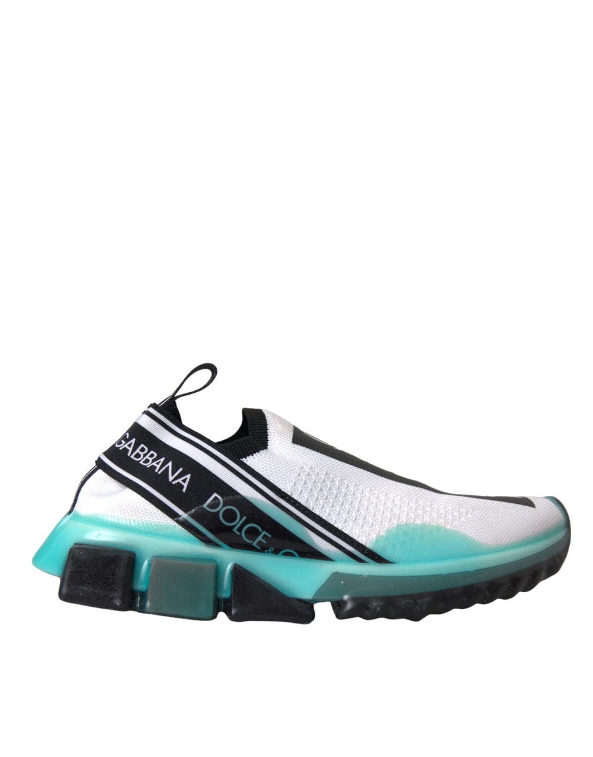 Dolce & Gabbana Black White Blue Slip On Sorrento Sneakers Shoes -   -  Dolce & Gabbana.