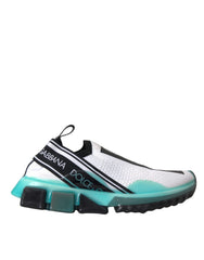Dolce & Gabbana Black White Blue Slip On Sorrento Sneakers Shoes -   -  Dolce & Gabbana.