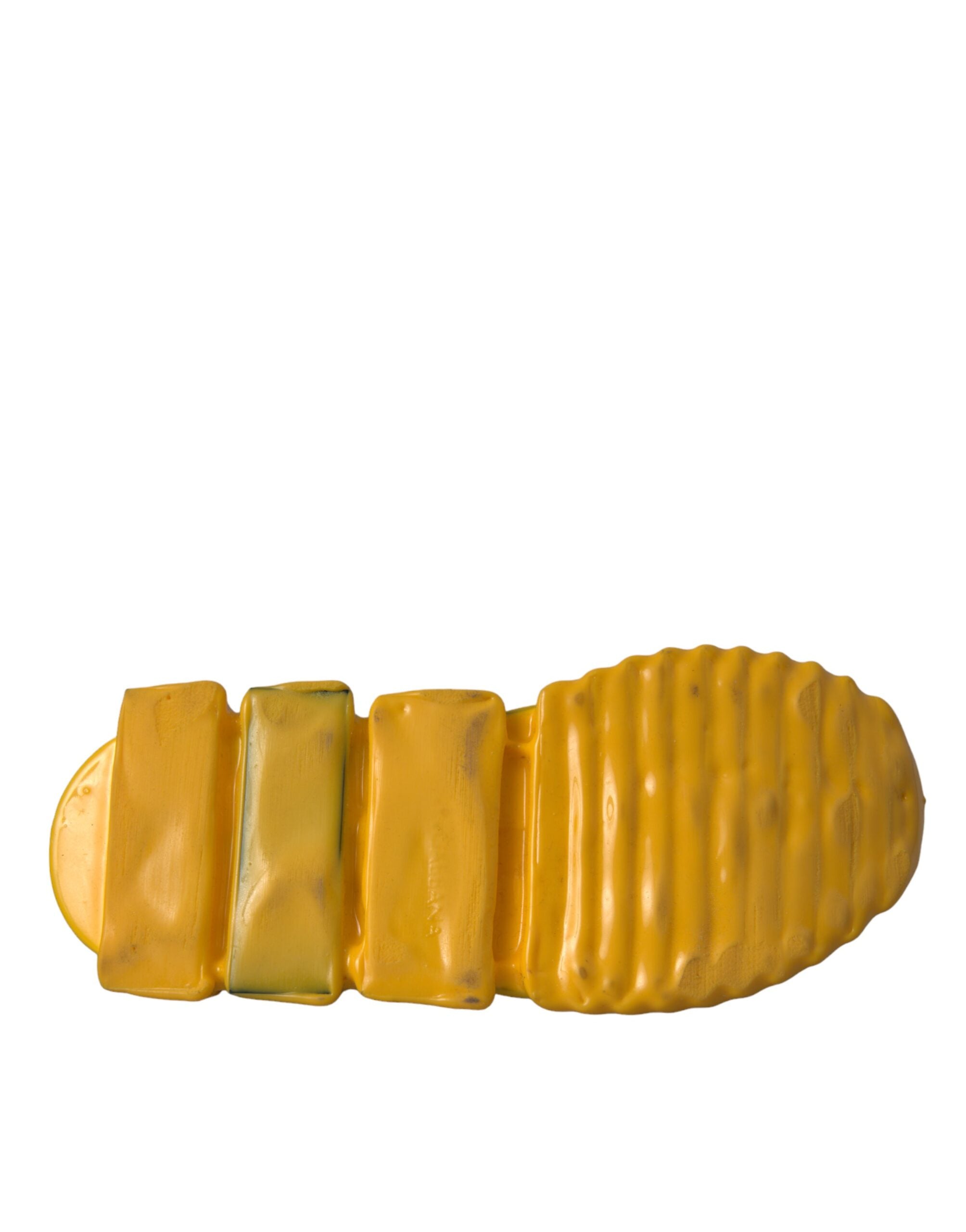 Dolce & Gabbana Yellow Sorrento Slip On Sneakers Women Shoes -   -  Dolce & Gabbana.