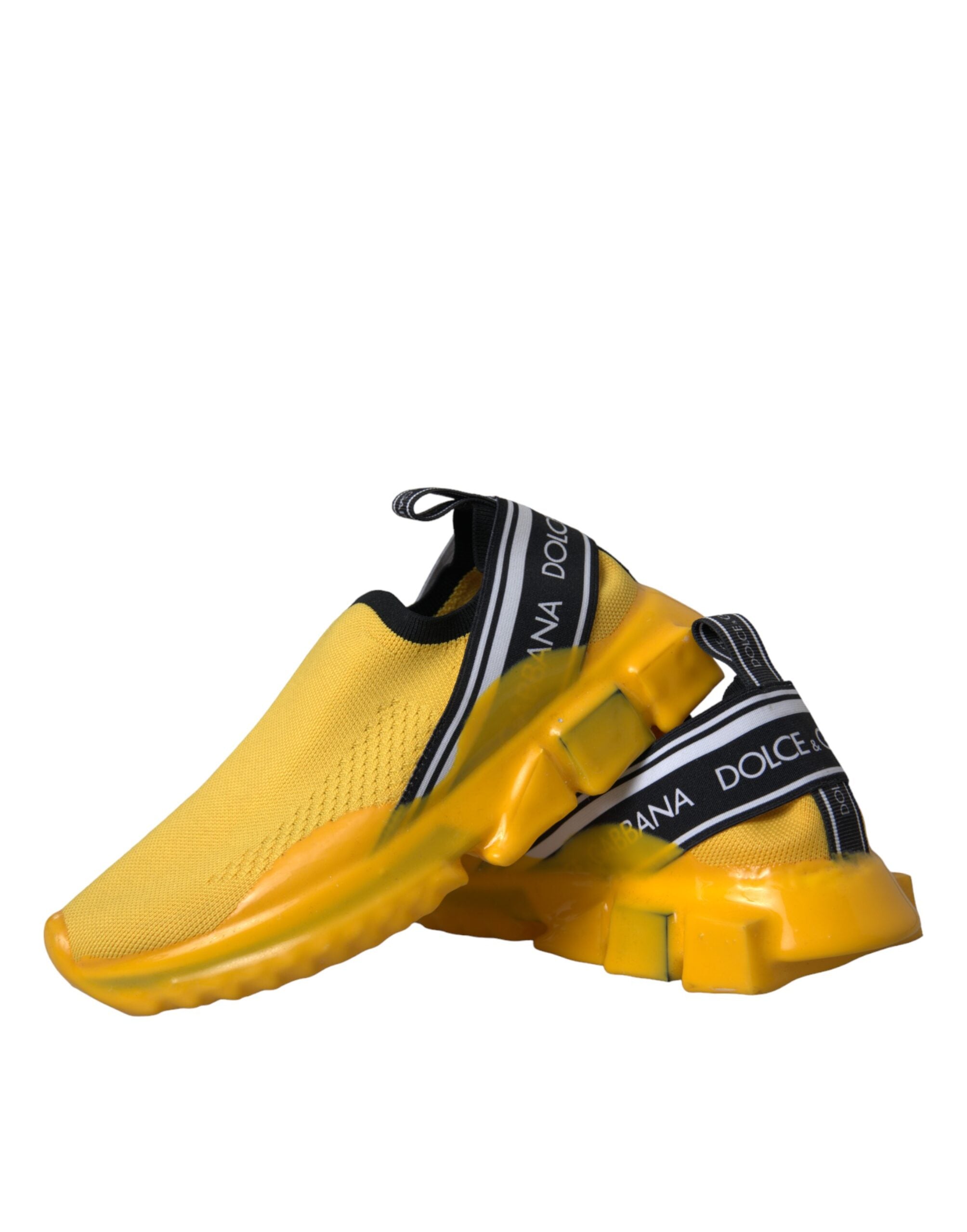 Dolce & Gabbana Yellow Sorrento Slip On Sneakers Women Shoes -   -  Dolce & Gabbana.