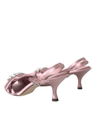Dolce & Gabbana Pink Keira Crystal Heels Sandals Shoes -   -  Dolce & Gabbana.