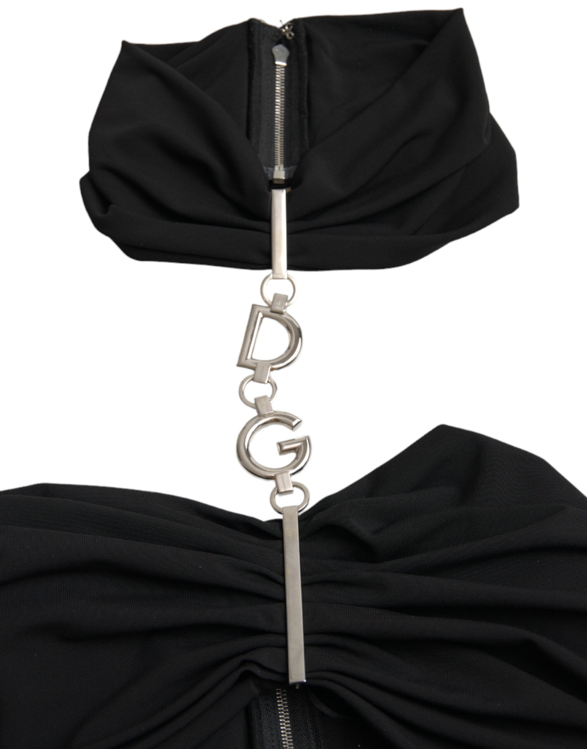 Dolce & Gabbana Black Cut Out Sleeveless Bodycon Mini Dress -   -  Dolce & Gabbana.
