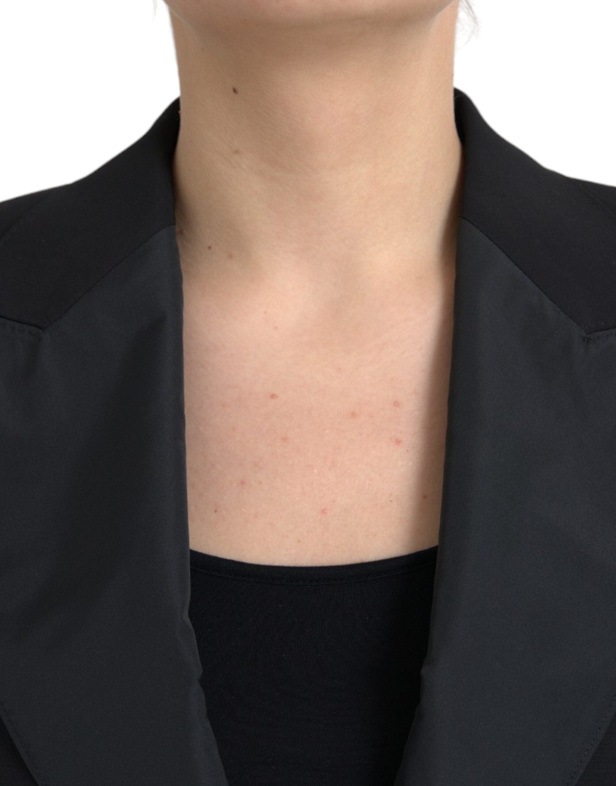 Dolce & Gabbana Black Polyester Puffed Sleeves Cropped Jacket -   -  Dolce & Gabbana.