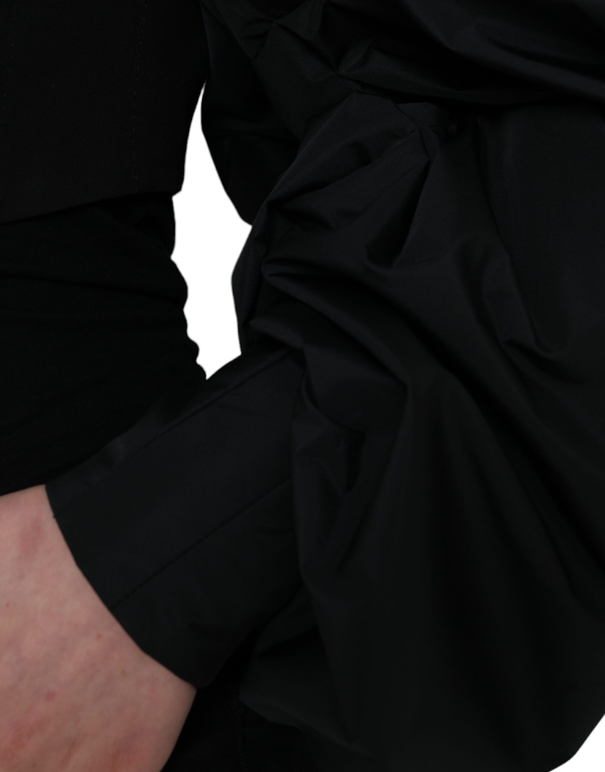 Dolce & Gabbana Black Polyester Puffed Sleeves Cropped Jacket -   -  Dolce & Gabbana.