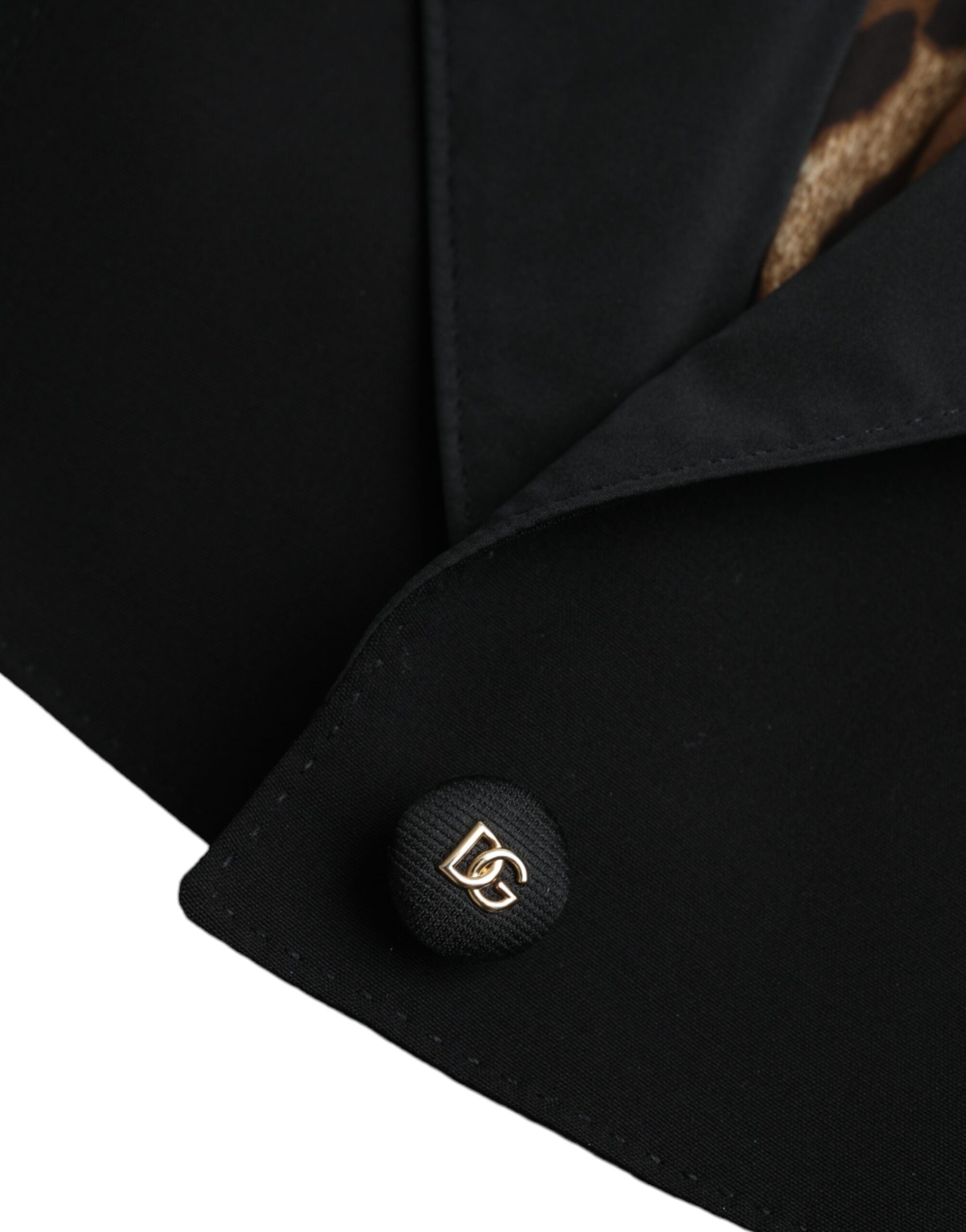 Dolce & Gabbana Black Polyester Puffed Sleeves Cropped Jacket -   -  Dolce & Gabbana.