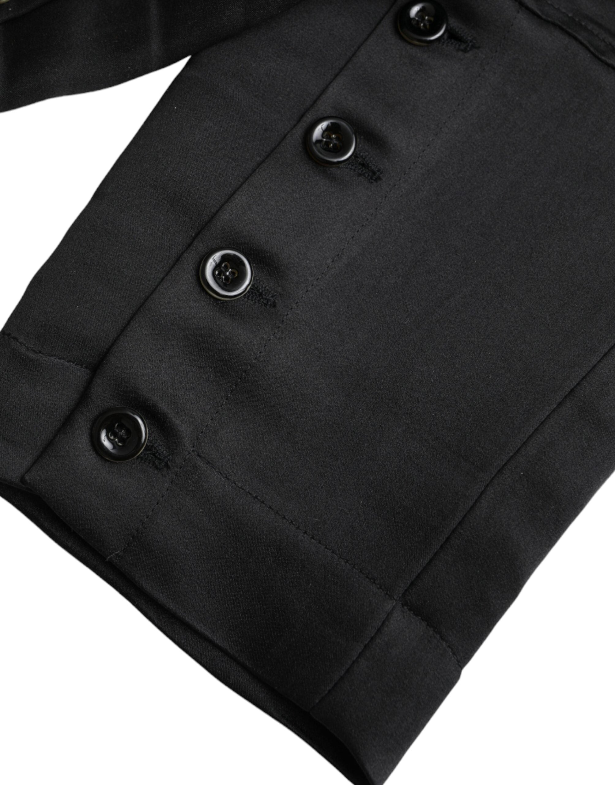 Ermanno Scervino Black High Waist Capri Cropped Pants -   -  Ermanno Scervino.