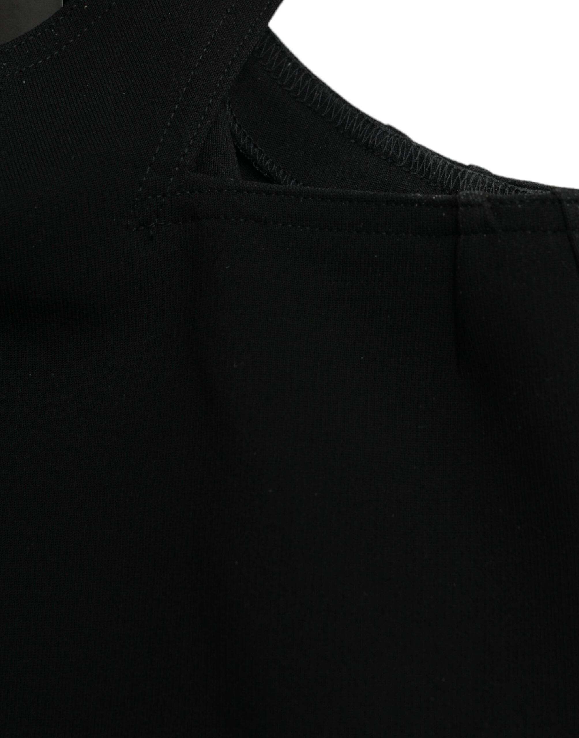 Dolce & Gabbana Black Sleeveless Round Neck Cropped Tank Top -   -  Dolce & Gabbana.