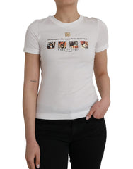 Dolce & Gabbana White Cotton Short Sleeves Crew Neck T-shirt -   -  Dolce & Gabbana.