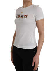Dolce & Gabbana White Cotton Short Sleeves Crew Neck T-shirt -   -  Dolce & Gabbana.
