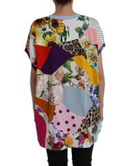 Dolce & Gabbana Multicolor Patchwork Cotton Silk Blouse Top -   -  Dolce & Gabbana.