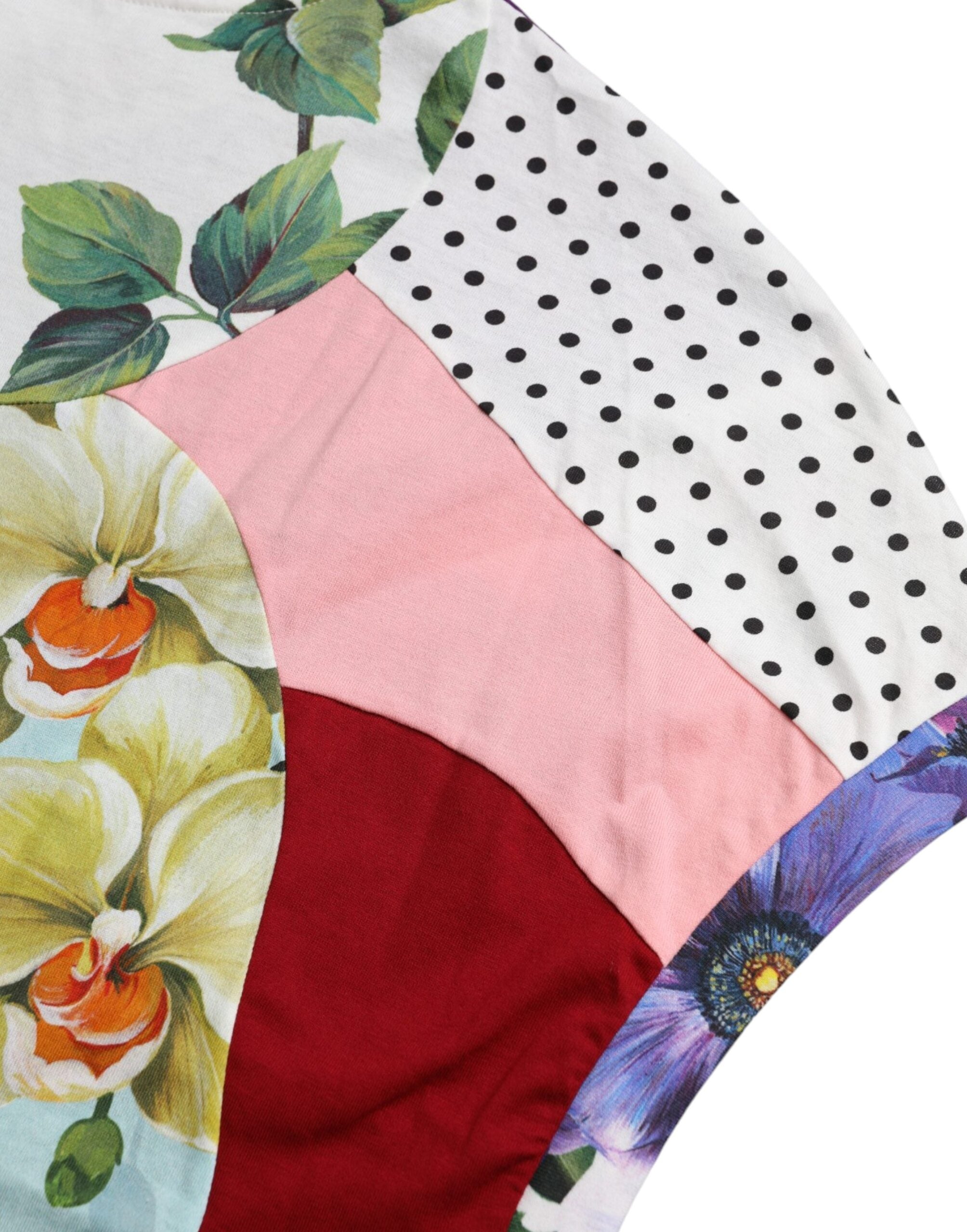 Dolce & Gabbana Multicolor Patchwork Cotton Silk Blouse Top -   -  Dolce & Gabbana.