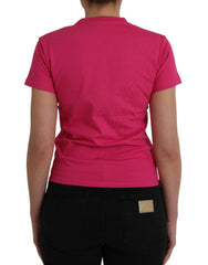 Balenciaga Pink Cotton Crew Neck Short Sleeves Tee T-shirt -   -  Balenciaga.