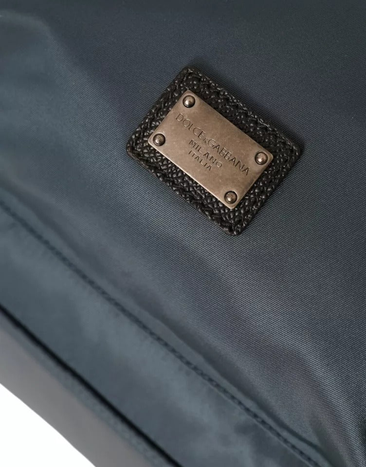 Dolce & Gabbana Blue Nylon #DGFamily Patch Men Backpack Bag -   -  Dolce & Gabbana.