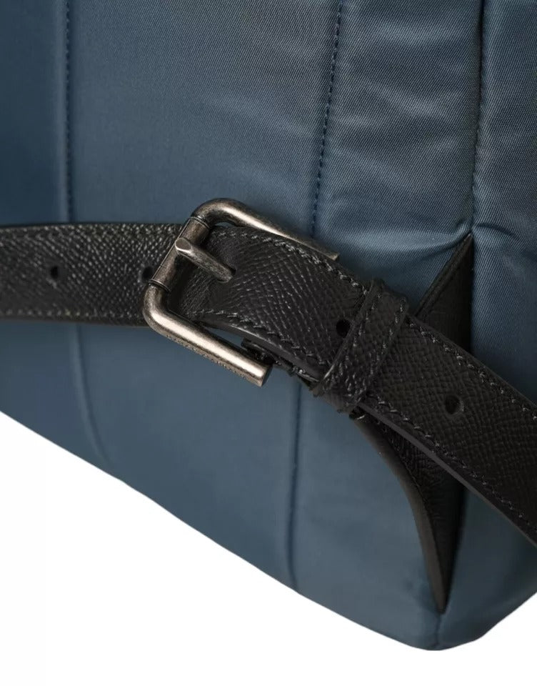 Dolce & Gabbana Blue Nylon #DGFamily Patch Men Backpack Bag -   -  Dolce & Gabbana.