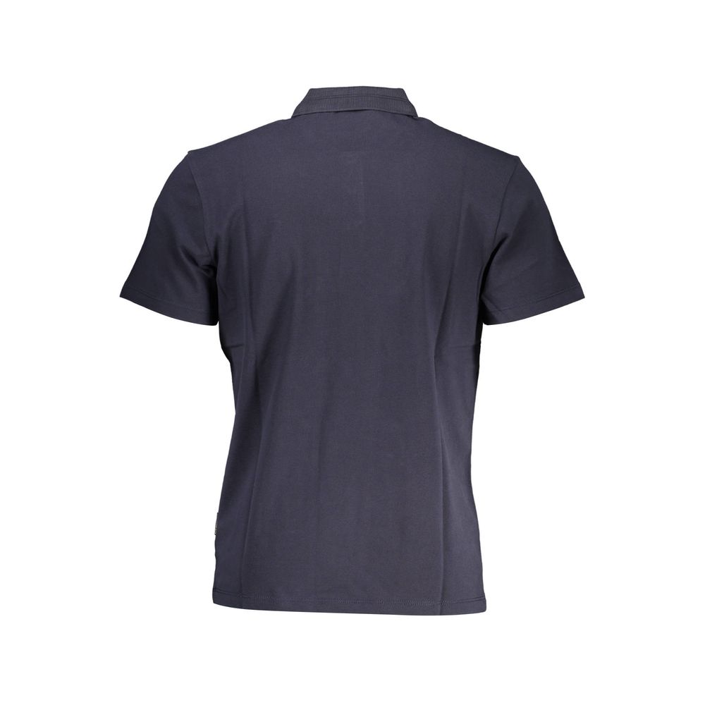 Napapijri Blue Cotton Men Polo -   -  Napapijri.