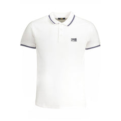 Cavalli Class White Cotton Polo Shirt -   -  Cavalli Class.