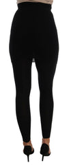 Dolce & Gabbana Black Cashmere Silk Stretch Tights Stockings -   -  Dolce & Gabbana.