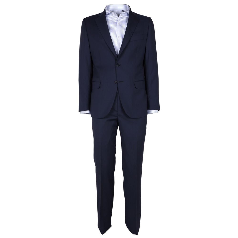 Made in Italy Blue Wool Men Suit -   -  Made in Italy.