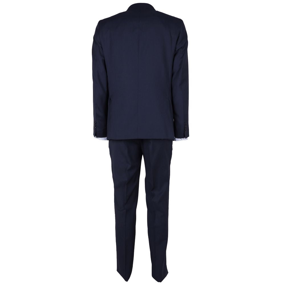 Made in Italy Blue Wool Men Suit -   -  Made in Italy.