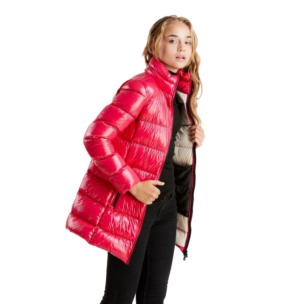 Refrigiwear Fuchsia Shimmer Long Down Jacket -   -  Refrigiwear.