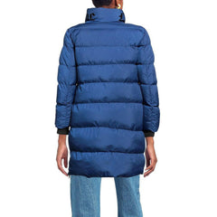 Love Moschino Chic Long Down Jacket with Logo Detail -   -  Love Moschino.