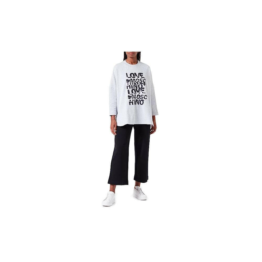 Love Moschino Gray Cotton Women Sweater -   -  Love Moschino.