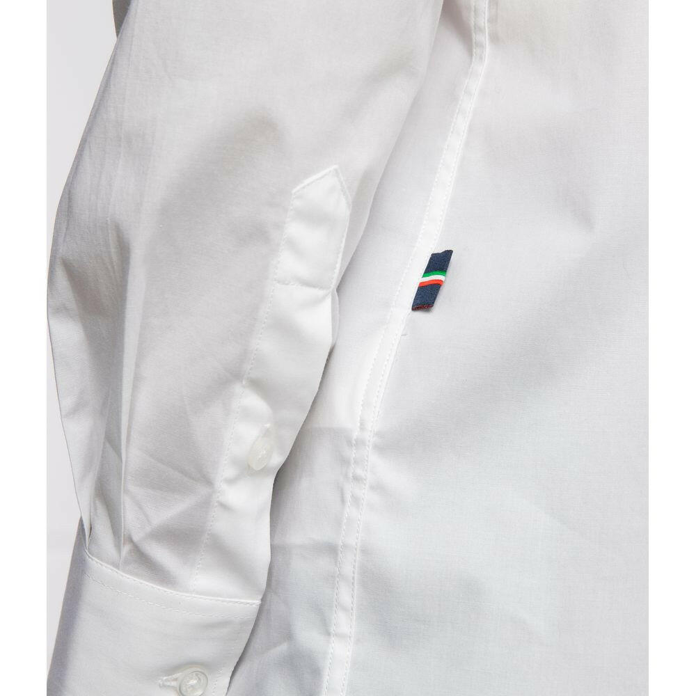 Aeronautica Militare White Cotton Men Shirt -   -  Aeronautica Militare.