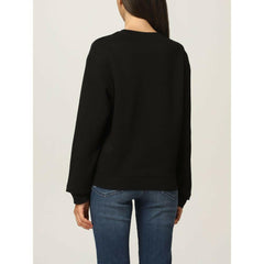 Love Moschino Chic Black Sweatshirt with Designer Emblem -   -  Love Moschino.