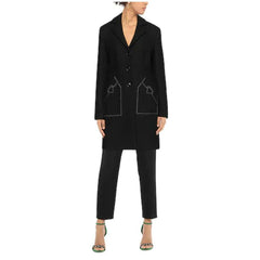 Love Moschino Black Wool Women Coat -   -  Love Moschino.