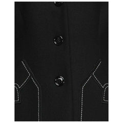 Love Moschino Black Wool Women Coat -   -  Love Moschino.