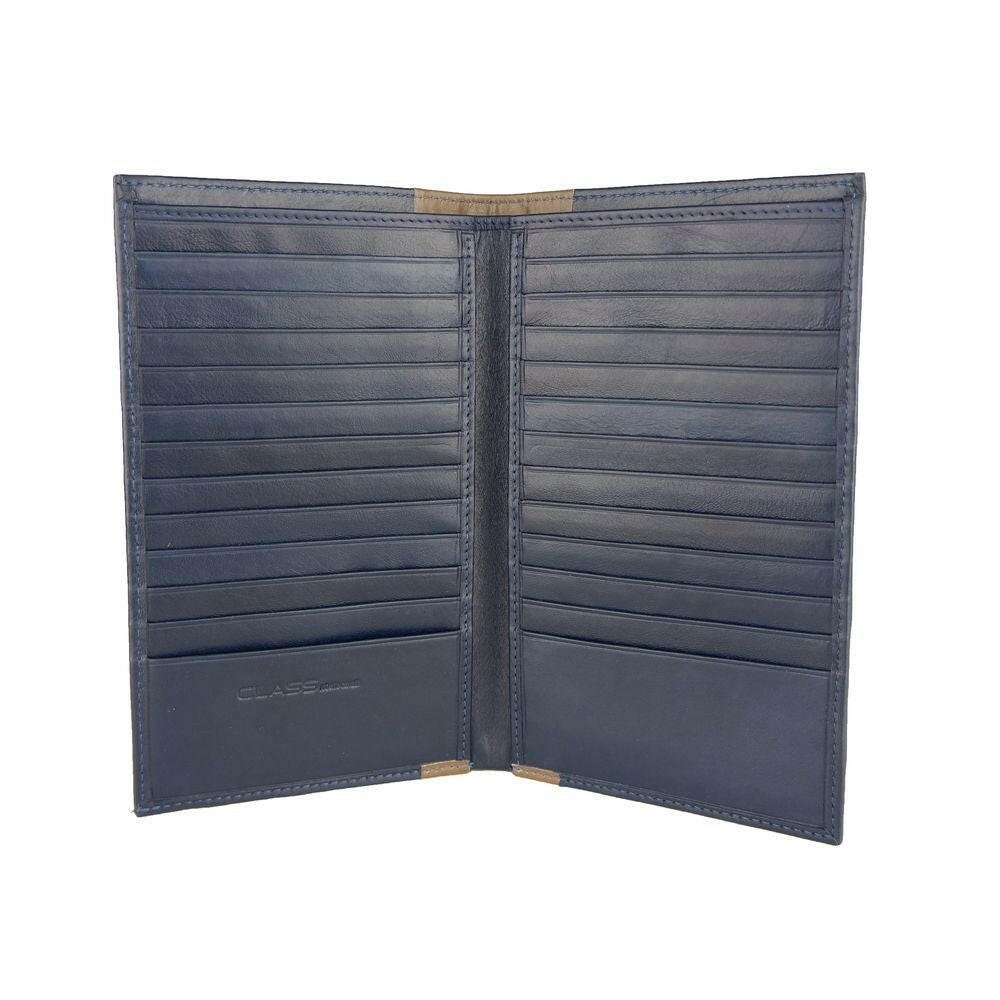 Cavalli Class Blue Leather Men Wallet -  Leather Wallet for Men -  Cavalli Class.