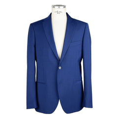 Emilio Romanelli Elegant Two-Button Men's Suit in Blue -   -  Emilio Romanelli.